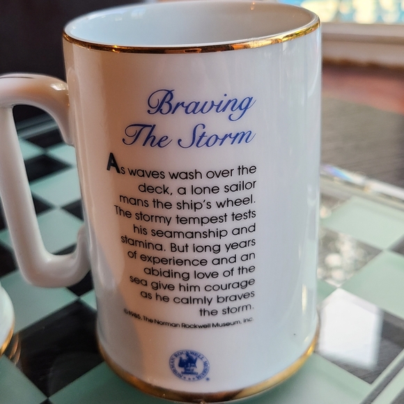 Norman Rockwell Cups Muggold trim in excellent condition collectible - Picture 10 of 10